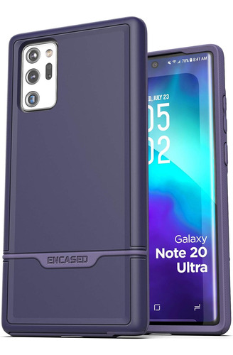 Funda Heavy Duty Morado Para Galaxy Note 20 Ultra