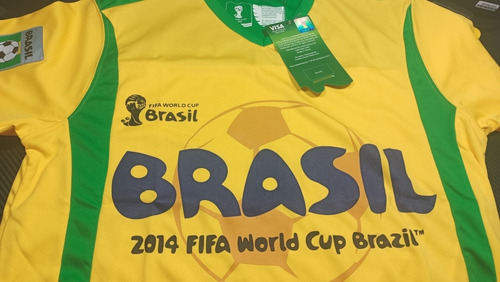 Camiseta Brazil Fifa World Cup 2014 Original Import S M L Xl