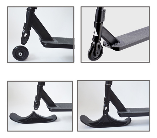 Snow Sled Ski Scooter Conversion Kit Turn Your Kick Scooter
