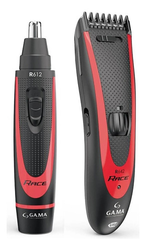 Máquina De Corte Gama Race R644 Clipper + Nose/ear Trimmer