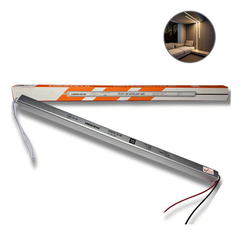 Fonte Chaveada Driver Ultra Slim 72w 12v 6a Perfil Fita Led