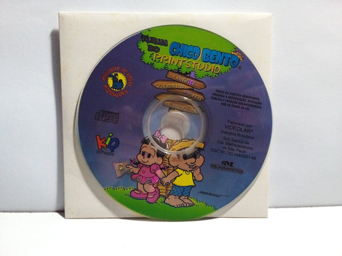 Cd-rom Pc Turma Do Chico Bento Print Studio - Sem Capa (Usado)