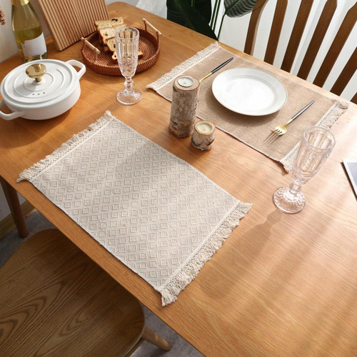 Elegante Juego De Manteles Individuales Para Mesa De Comedor