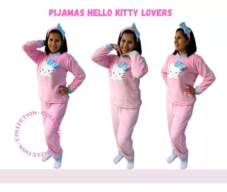 Pijama Hello Kitty Felpa 100% Algodon Antialergico