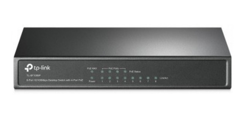 Imagen 2 de 3 de Switch Poe Tplink Tl-sf1008p De Escritorio De 8 Puertos De