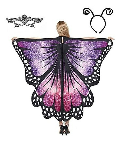 Disfraz De Mujer - Disfraz Hombre - Butterfly Wings, Adult B