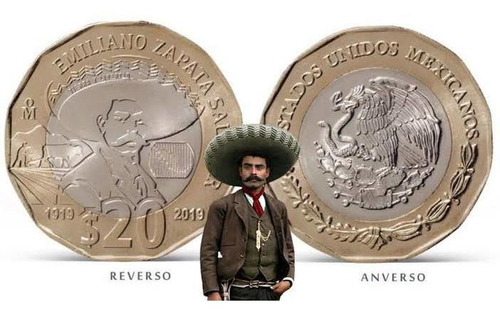 Moneda Conmemorativa Emiliano Zapata Salazar 2019 