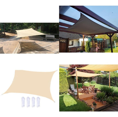 Toldo Vela De Sombra Lona - Sombrilla Triangular/rectangular