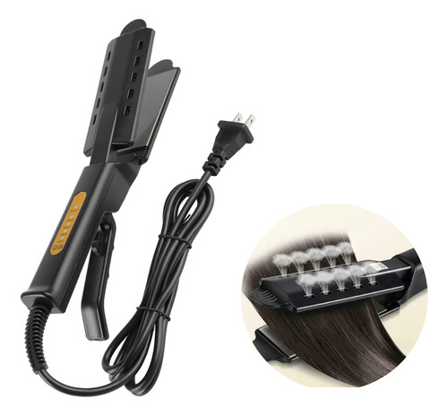 Plancha Pelo Vapor Ancho Plano 4 Niveles Ajustable 100-240v