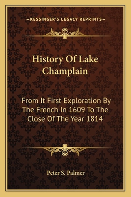 Libro History Of Lake Champlain: From It First Exploratio...