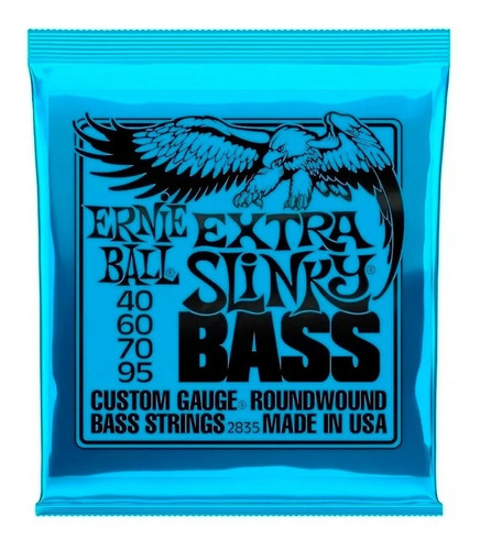 Encordoamento Contra Baixo 4 Cordas Extra Slinky Bass 040