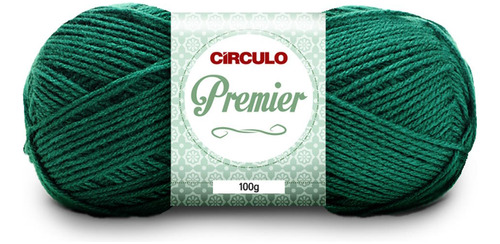 Fio/lã Circulo Premier 100g Tex 353 - 283 Metros Cor 0453-Trevo