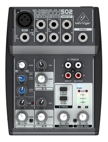 Console Behringer 502 Xenyx de mistura 230V