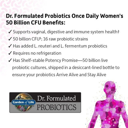Imagem 5 de 9 de Probiótico Garden Of Life 50 Bilhões Feminino Vegetariano