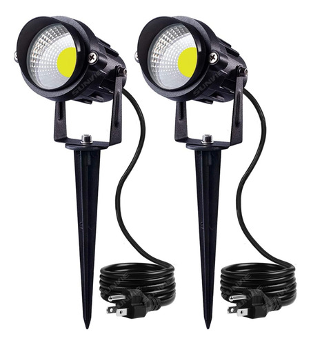 Iluminación Led Exterior 12w, Focos Cob Impermeables Para Ja