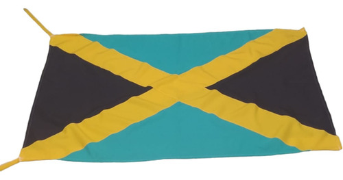 Bandera De Jamaica 140 X 80cm Tela Buena Calidad América