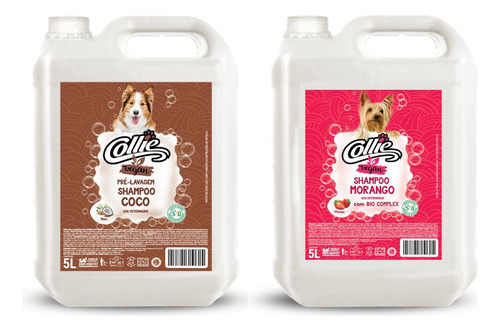 Kit Shampoo Morango E Coco 5 Lt Collie