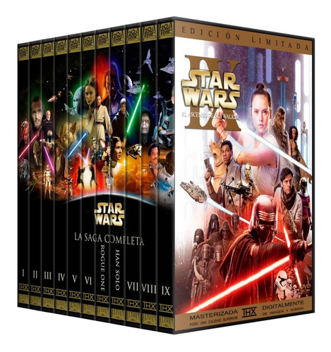Star Wars Colección Completa Dvd - Saga Completa Latino