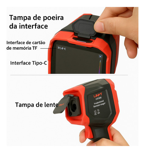 Câmera Infravermelha Térmica Temperatura Uni-t Uti320e