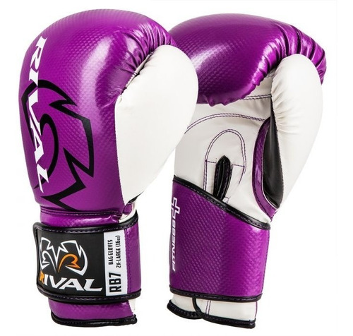 Guantes Box Rival Fitness Rb7 Morado Piel 14 Oz Palomaresfpx