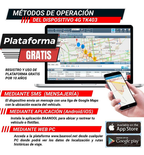 Imagen 4 de 10 de Gps Tracker Localizador Vehicular Red 4g Tk403b Con Control