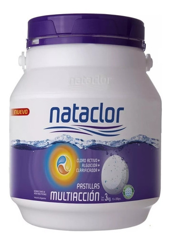 Pastilla Multiaccion Nataclor Triple Accion Envios X3kg