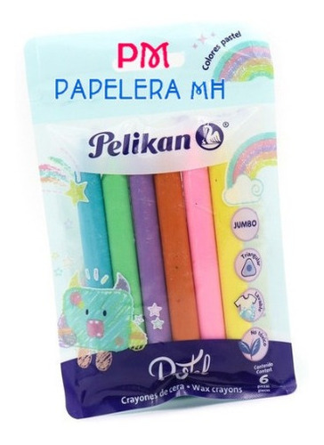10 Paquetes De Crayones Triangular Color Pastel Pelikan
