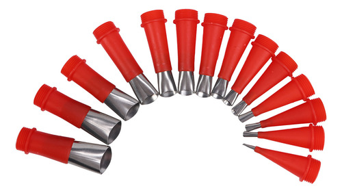 Set De 20 Boquillas Reutilizables De Acero Inoxidable Para C