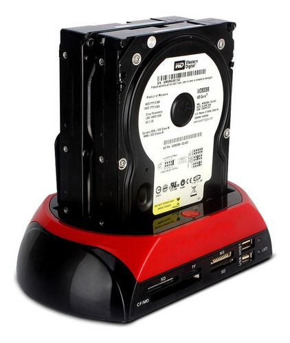 . Dock Disco Duro 2.5 3.5 Sata Multilector Memorias Backup