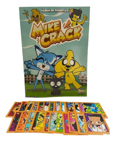 Album Mikecrack + 50 Figuritas Sin Repetir Sticker Desing