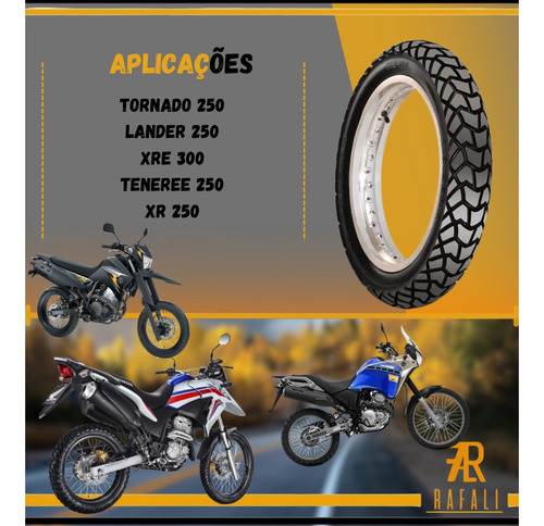 Pneu Moto Trail Viper 110/90-17 C/c Tras Maggion Bros-xre190