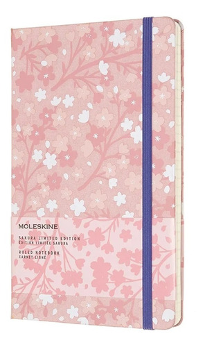 Libreta Moleskine Flor Cerezo Japon Original Tapa Dura Rayas