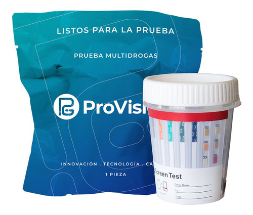 Prueba Antidoping 6 Parámetros Con Vaso Provision. 3 Pzs.