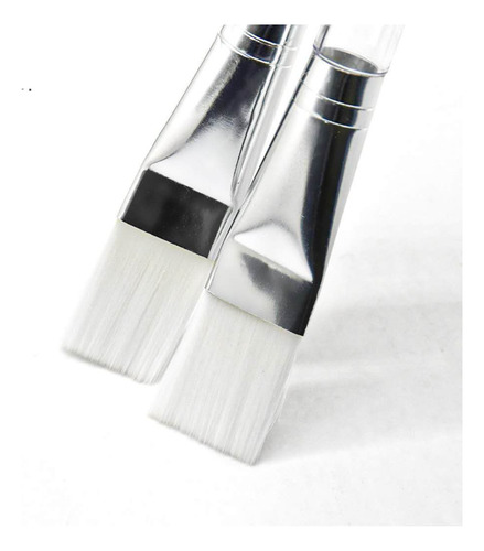 5 Pzs Brochas Para Facial Serum Acido Spa Mascalilla Transpa Blanco