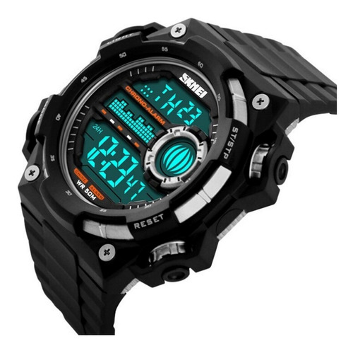 Relógio Masculino Skmei Digital Original 1115 Preto E Prata