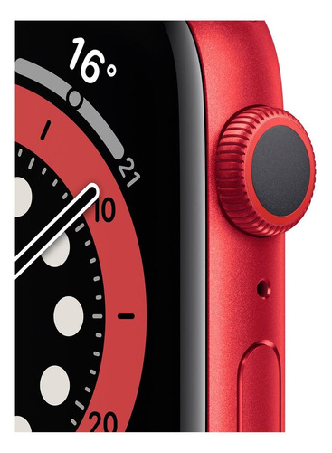 Imagem 2 de 8 de Apple Watch Series 6 (GPS) - Caixa de alumínio (PRODUCT)RED de 44 mm - Pulseira esportiva (PRODUCT)RED