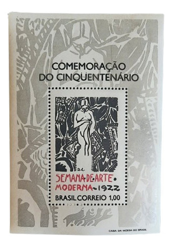 Sellos - Block Brasil Conmemoración Cincuentenario 1972