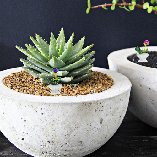 8 Unidades De Decoración Para Macetas, Minicasa, Modelo Bons