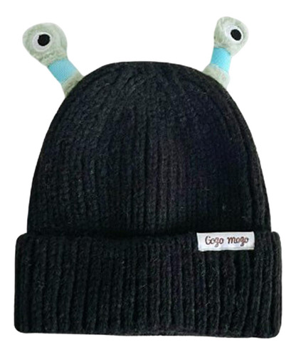 Gorro De Punto Con Diseño De Pequeño Monstruo Brillante,