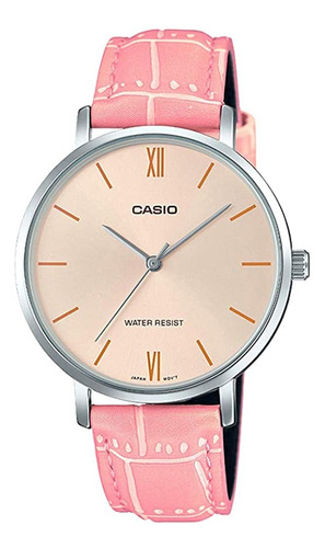  Reloj Casio Ltp-vt01l Mujer Diseño Plano 100% Original Gtía