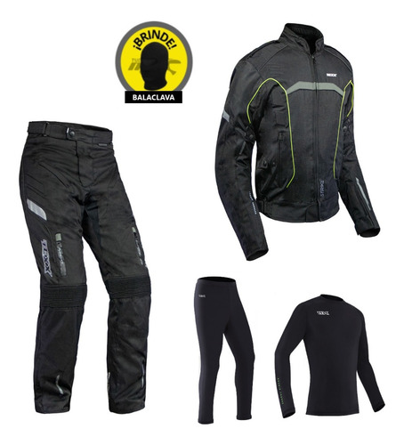 Conjunto Motoqueiro Chuva Texx New Strike Calça Strike V2