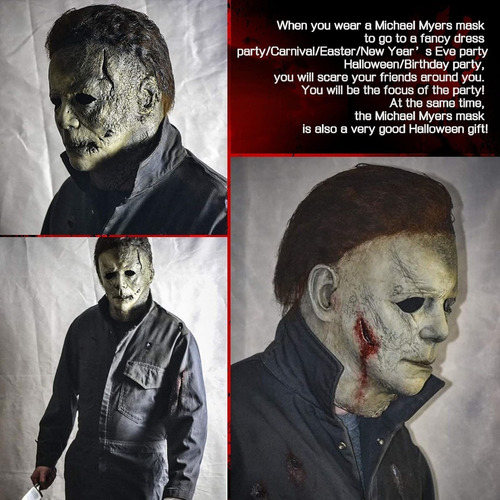 . Nueva Máscara De Micheal Myers Scary Halloween Con M