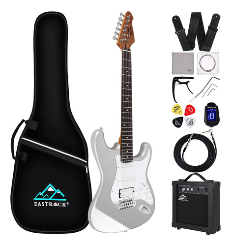 Eastrock Kit De Guitarra Eléctrica Stratocaster De Tamaño.