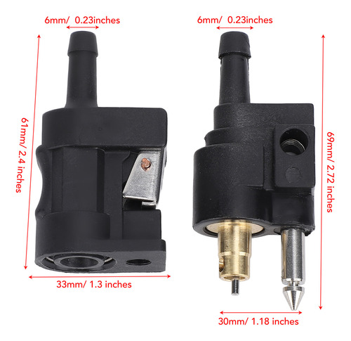 Outboard Engine Fuel Line Connector Marine Fittings 6mm