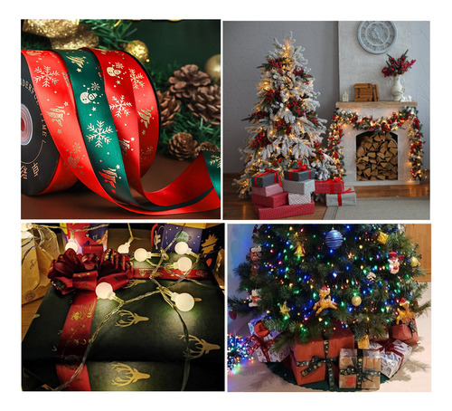 / Cinta De Embalaje De Regalo Navidad De 22 M De Longitud