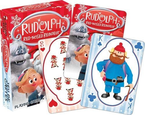 Aquarius Acuario Rudolph La Red Nose Reindeer Naipes