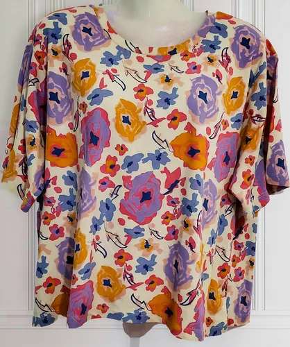 Remera Estampada De Algodón, Talle L/xl.