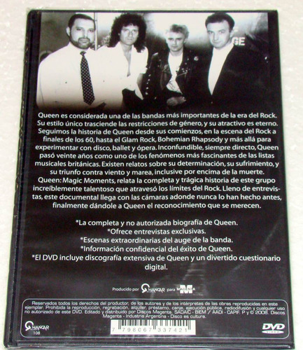 Queen Magic Moments Documental Dvd Nuevo / Kktus
