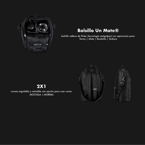 Pack Matero Un Mate - Bolso Militar