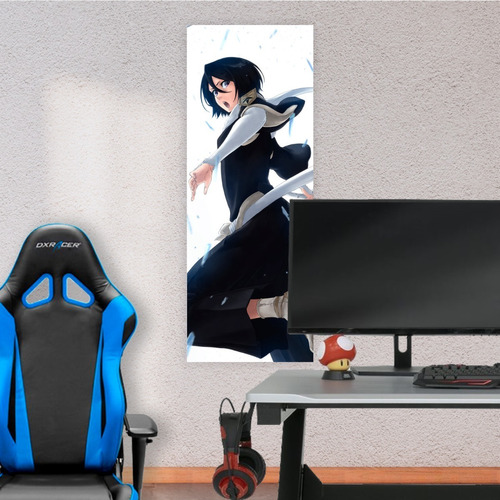 Cuadro Grande De Anime Bleach Rukia Kuchiki 30x80cm